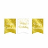 Paper Dreams Guirlande d'anniversaire blanche et dorée | 6 m Paper Dreams Guirlande d'anniversaire blanche et dorée | 6 m