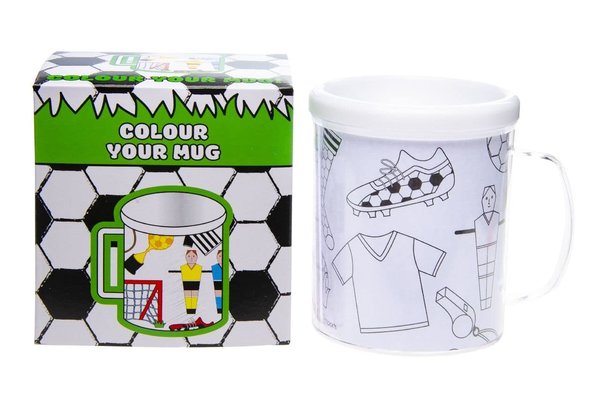 LG Imports Color Your Own Football Cup 250ml | per piece