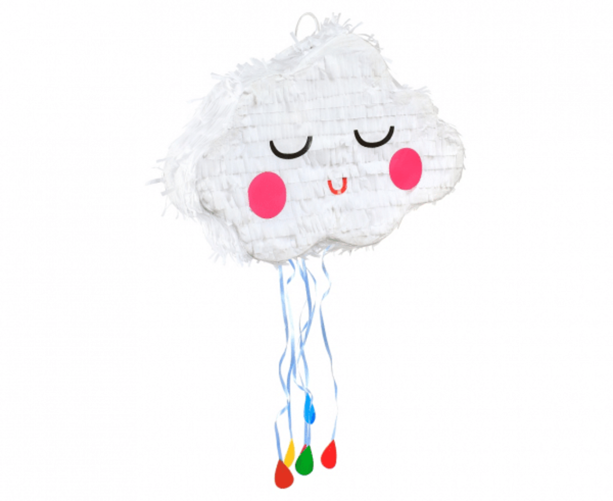 Wolken-Piñata „Schlafende Augen“ | 24 x 29 x 9 cm
