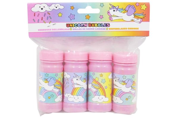 LG Imports Souffleur de bulles licorne 50 ml | 4 pièces