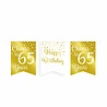 Paper Dreams Slinger Cheers to 65 years wit/goud | 6m Paper Dreams Slinger Cheers to 65 years wit/goud | 6m