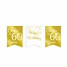 Paper Dreams Guirlande Cheers pour 60 ans blanc/or | 6 m