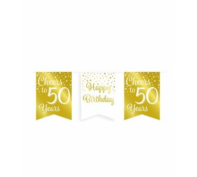 Paper Dreams Garland feiert 50 Jahre Weiß/Gold | 6 m