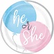 Unique Party Gender Reveal Borden Balloons 18cm | 8 stuks Unique Party Gender Reveal Borden Balloons 18cm | 8 stuks