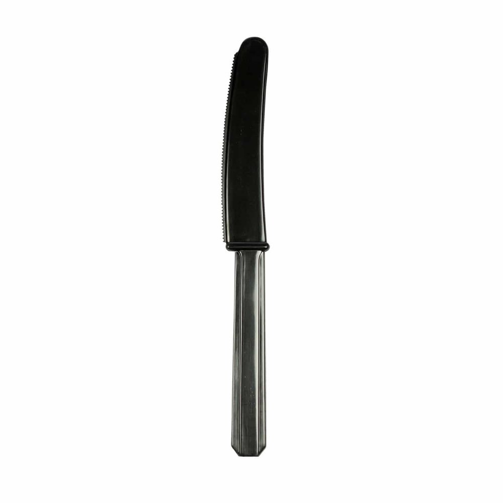 Amscan Black Plastic Knives | 10 pieces