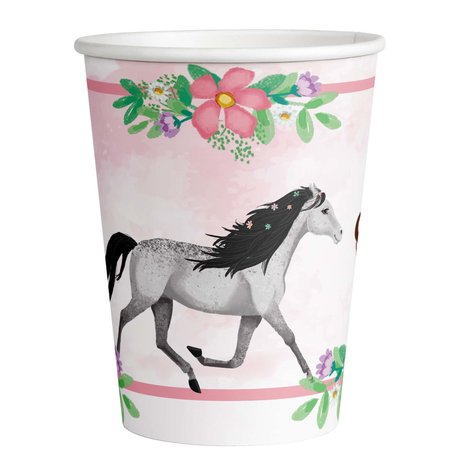 Riethmüller Bekers Beautiful Horses Paarden 250ml | 8 stuks Riethmüller Bekers Beautiful Horses Paarden 250ml | 8 stuks