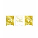 Paper Dreams Garland Cheers to 40 years white/gold | 6m Paper Dreams Garland Cheers to 40 years white/gold | 6m