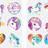 Henbrandt Tatouages ​​éphémères Licorne | 12 lots de 12 tatouages