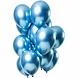 Balloon set Light Blue Chrome 30cm | 12 pieces