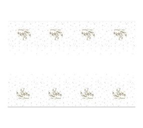 Haza - Witbaard Eid Mubarak Tafelkleed  Goud 120x180cm | per stuk Haza - Witbaard Eid Mubarak Tafelkleed  Goud 120x180cm | per stuk