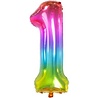 Folat Helium balloon Yummy Gummy rainbow number 1 | 81cm Folat Helium balloon Yummy Gummy rainbow number 1 | 81cm