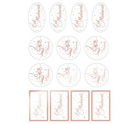 Cadeau labels Eid Mubarak Rose Goud | 14 stuks Cadeau labels Eid Mubarak Rose Goud | 14 stuks