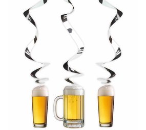 Folat Décoration suspendue pour une fête de la bière | 3 pièces