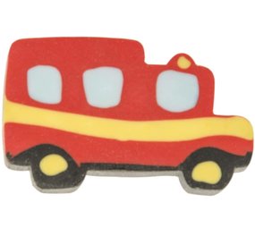 LG Imports Gomme en forme de camion de pompiers, 4 cm | 12 pièces