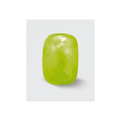 WeFiesta Roll of lime green ribbon | 20 meters x 5mm