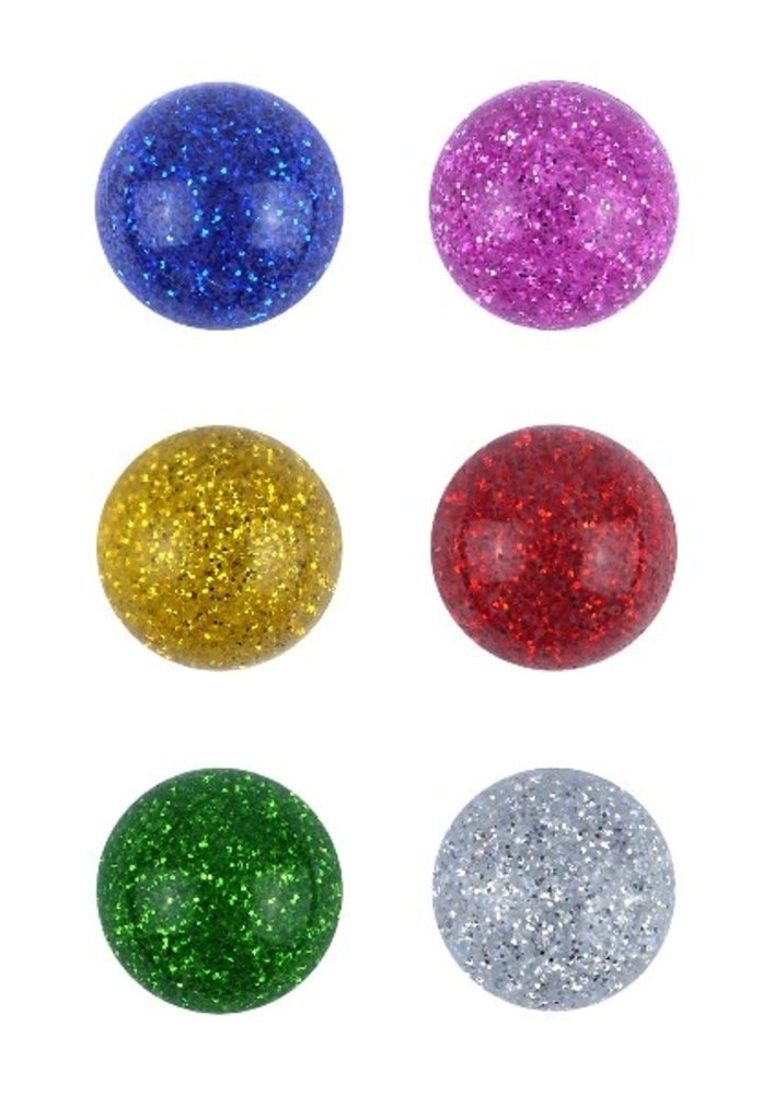 Henbrandt Balles rebondissantes à paillettes 35 mm | 12 pièces