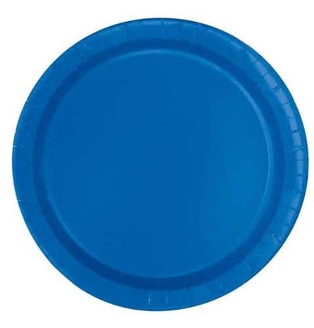 Unique Party Blauwe Borden 18cm | 8 stuks Unique Party Blauwe Borden 18cm | 8 stuks