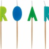Unique Party Dinosaur Blue & Green Cake Candles | 6-piece Unique Party Dinosaur Blue & Green Cake Candles | 6-piece