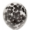 WeFiesta Ballons à confettis noirs 30 cm | 6 pièces WeFiesta Ballons à confettis noirs 30 cm | 6 pièces