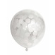Ballonnen met witte confetti 30cm | 6 stuks Ballonnen met witte confetti 30cm | 6 stuks
