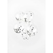 Balloons with silver confetti | 6 pieces