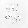 Balloons with silver confetti | 6 pieces Balloons with silver confetti | 6 pieces