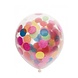 Ballons à confettis multicolores | 6 pièces