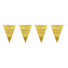 Folat Metallic Matte Gold Flag Garland | 6 meters Folat Metallic Matte Gold Flag Garland | 6 meters