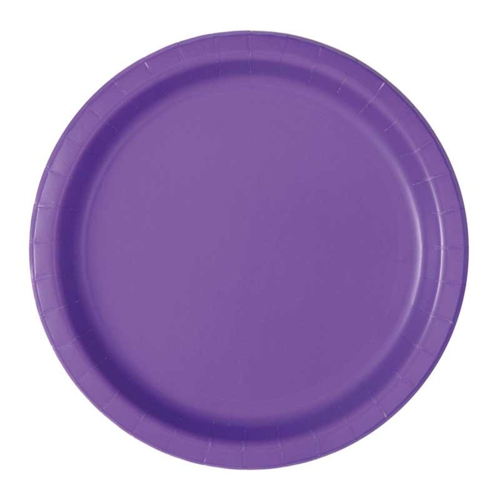 Unique Party Assiettes violettes 18 cm | 20 pièces