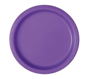 Unique Party Purple Plates 18cm | 20 pieces