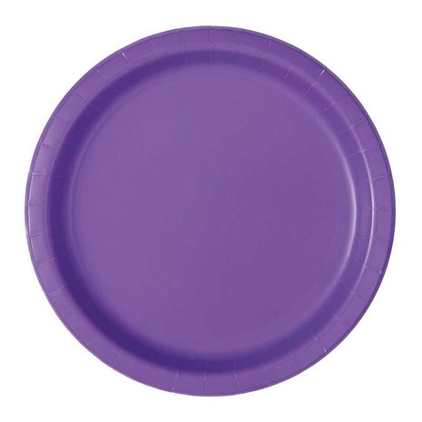 Unique Party Assiettes violettes 18 cm | 20 pièces