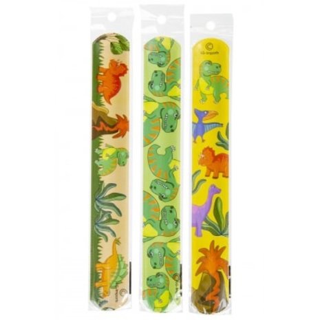 LG Imports Dinosaurier-Schnapparmband 20 cm | 12 Stück