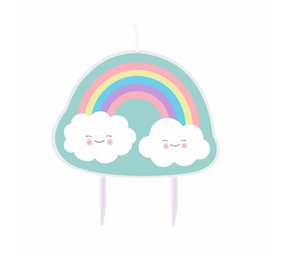 Riethmüller Rainbow & Cloud Cake Candle 8.5x9cm | per piece