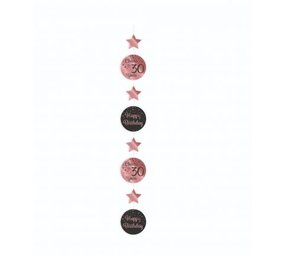 Paper Dreams Hangdecoratie Cheers to 30 years rose goud/zwart | per stuk Paper Dreams Hangdecoratie Cheers to 30 years rose goud/zwart | per stuk