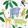 Unique Party Sachets cadeaux Safari Animaux 23 x 19 cm | 8 pièces Unique Party Sachets cadeaux Safari Animaux 23 x 19 cm | 8 pièces