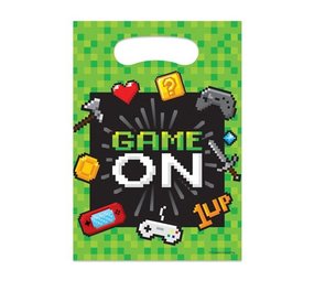 Creative Converting Game Party Uitdeelzakjes 16,5x23cm | 8 stuks Creative Converting Game Party Uitdeelzakjes 16,5x23cm | 8 stuks