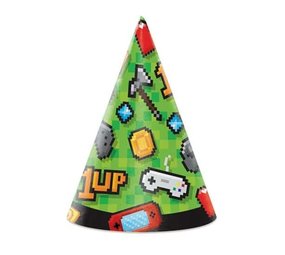 Creative Converting Party Hats Game Party Cardboard | 8 pieces