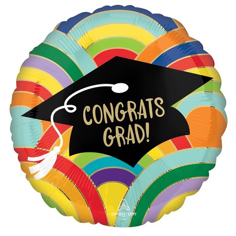 Ballon à l'hélium Félicitations au diplômé ! 43 cm