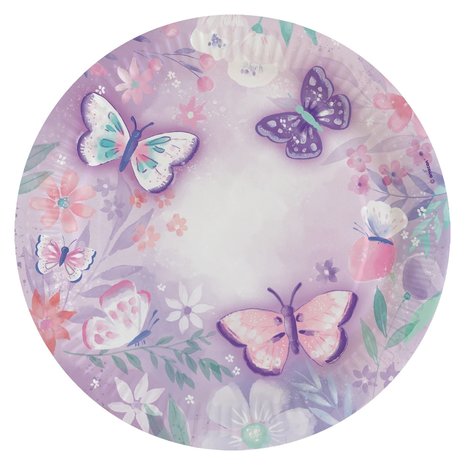 Riethmüller Butterfly Plates 23cm | 8 pieces