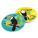 Dessous de verre Toucan d'Hawaï 10 cm | 6 pièces