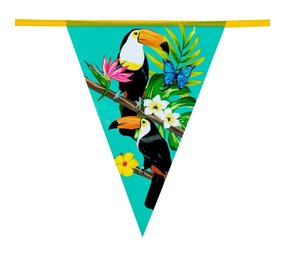 Boland Guirlande de drapeaux toucans d'Hawaï | 6 m.