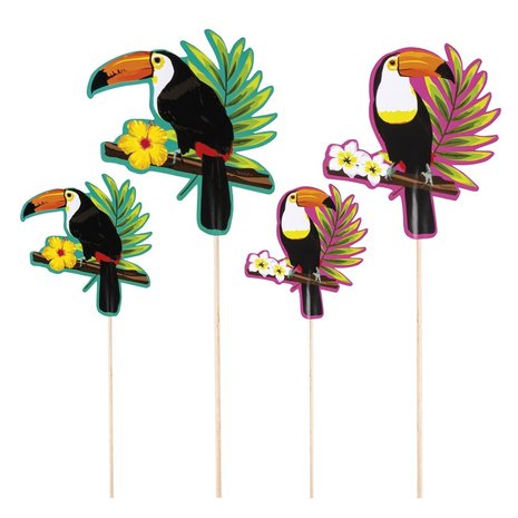 Boland Hawaii Toucan Cocktail Pick Set | 4-piece