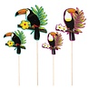 Boland Ensemble de 4 pics à cocktail Toucan d'Hawaï Boland Ensemble de 4 pics à cocktail Toucan d'Hawaï