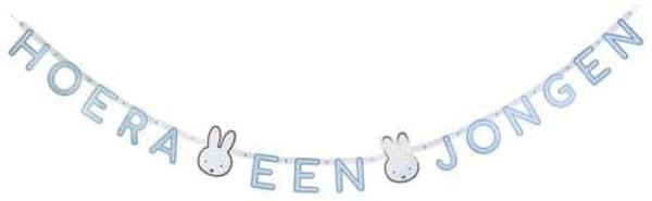 Haza - Witbaard Miffy Letter Garland "Hooray a Boy" 210cm | per piece