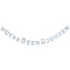 Haza - Witbaard Miffy Letter Garland "Hooray a Boy" 210cm | per piece