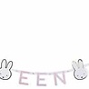 Haza - Witbaard Miffy-Buchstabengirlande „Hurra, ein Mädchen!“ 210 cm | pro Stück Haza - Witbaard Miffy-Buchstabengirlande „Hurra, ein Mädchen!“ 210 cm | pro Stück