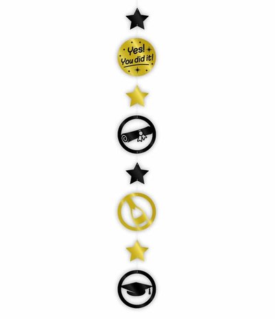 Paper Dreams Geslaagd Hangdecoratie Slinger You did it! | 120x14cm Paper Dreams Geslaagd Hangdecoratie Slinger You did it! | 120x14cm