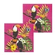 Servetten Hawaii Toekan 33x33cm | 12 stuks Servetten Hawaii Toekan 33x33cm | 12 stuks