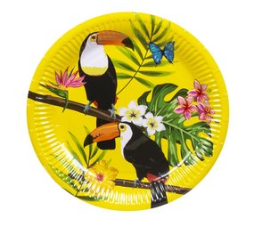 Boland Assiettes Toucan d'Hawaï 23 cm | 6 pièces