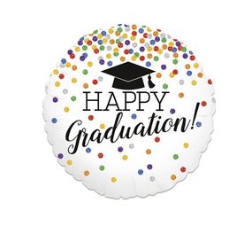 Grabo Helium Ballon Geslaagd Happy Graduation Leeg 46cm | per stuk Grabo Helium Ballon Geslaagd Happy Graduation Leeg 46cm | per stuk